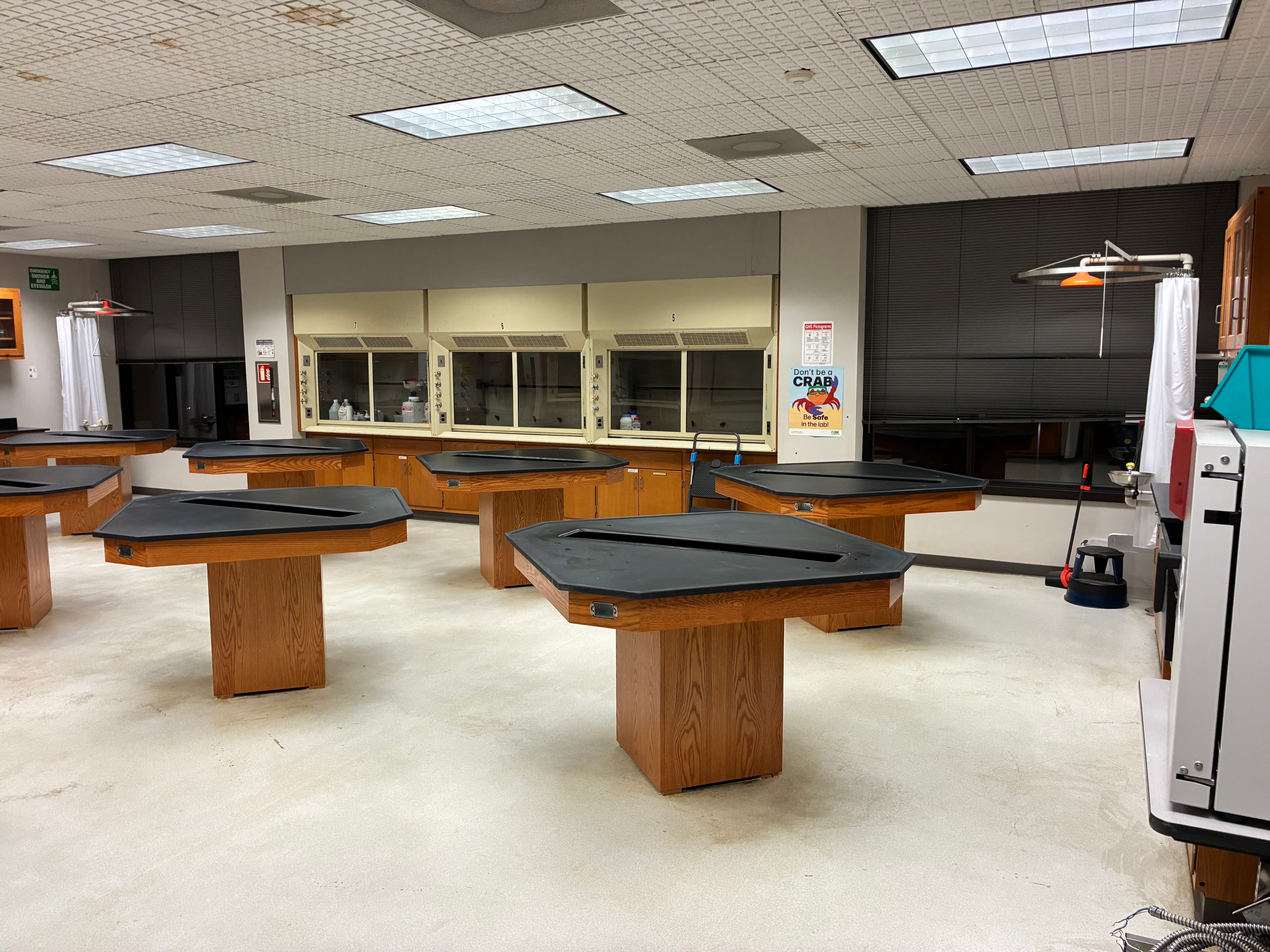 Finished laboratory casework installation by USLabs LLC